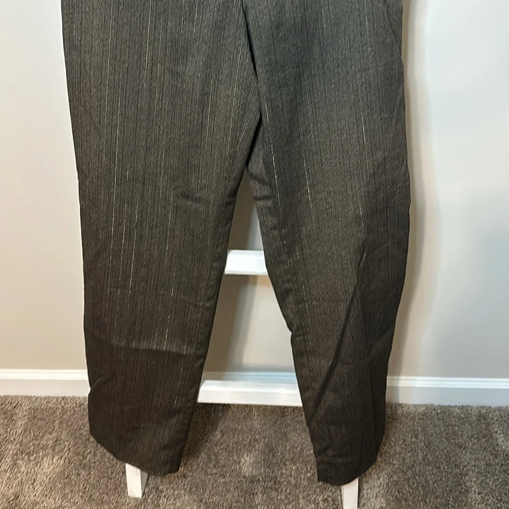 Coldwater Creek Classic Fit Fully Lined Dress Pants Size 10 Brown and Metallic